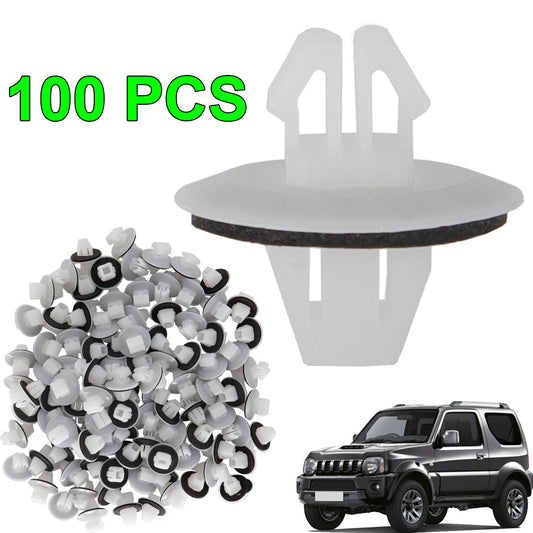 100 Pcs Car Trim Panel Moulding Clips for Suzuki SX4 Vitara Jimmy 77553-65D00