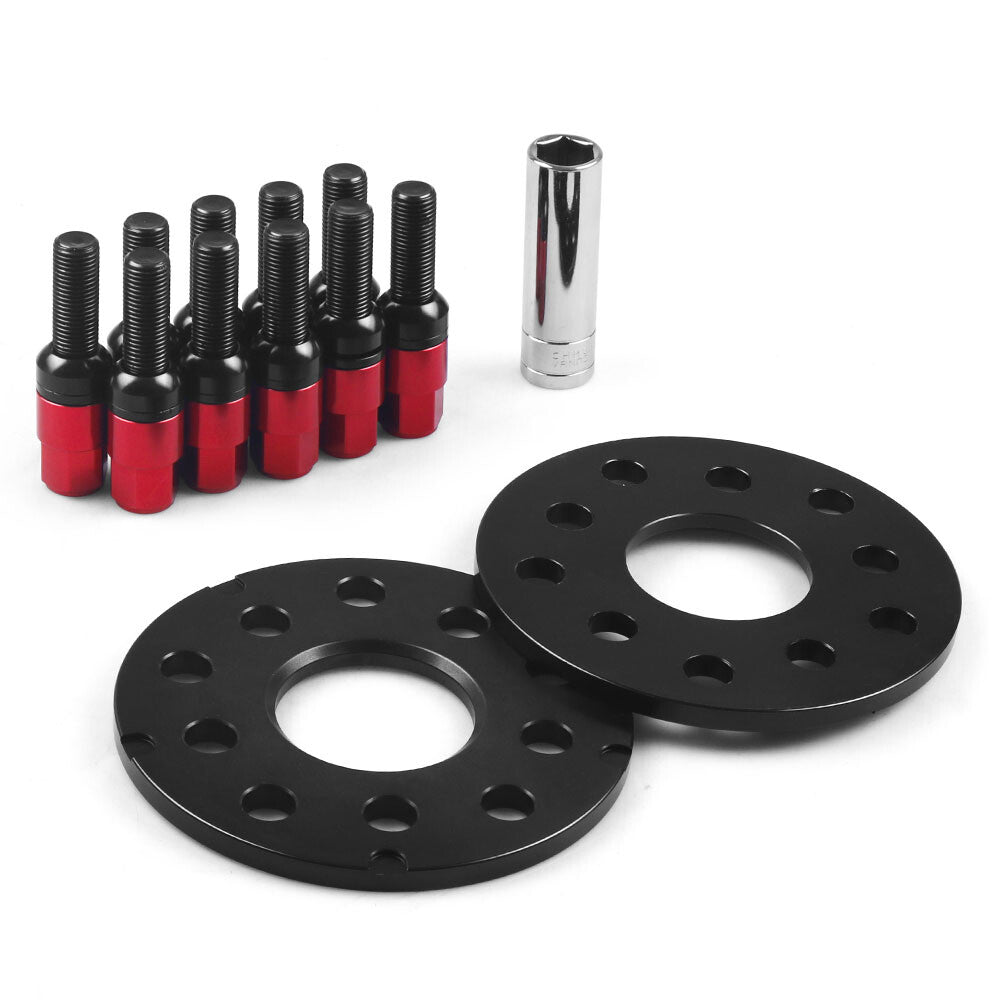 28mm Hubcentric Wheel Spacers SET  M141.5 BALL BOLTS for VW for JETTA for GOLF for PASSAT