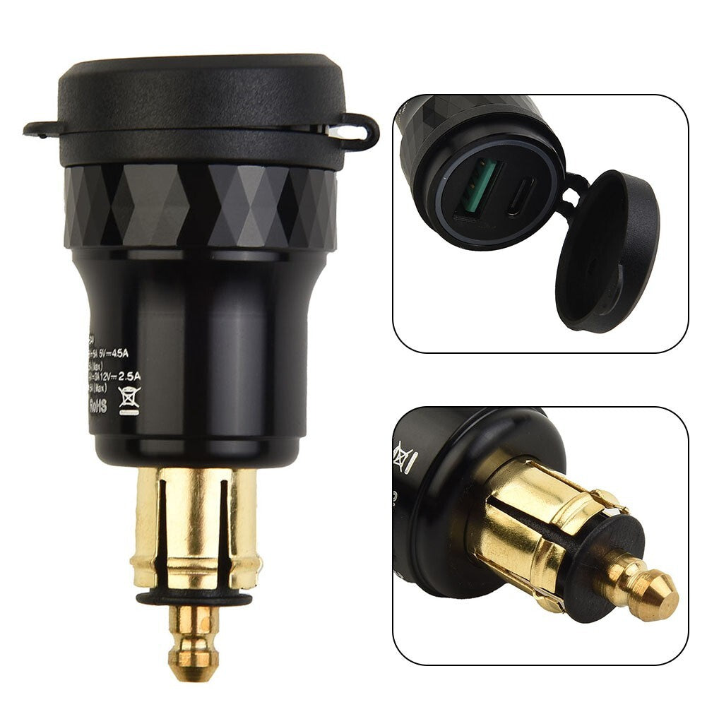 Dual USB Charger DIN Socket Adapter For, for Ducati ,Motorcycle