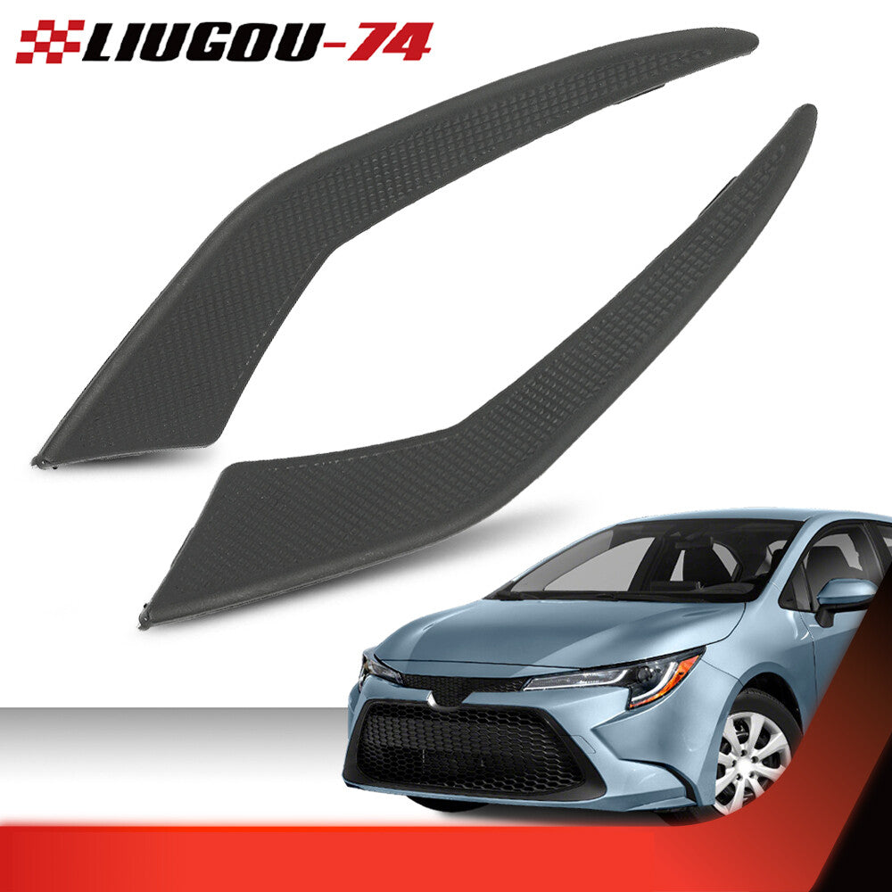 Fog light protector frame fits 2020-2022 for Toyota for Corolla LE XLE sedan.