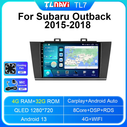 Car Radio for Subaru Outback 2015-2018 Carplay GPS Navi Multimedia Player Screen