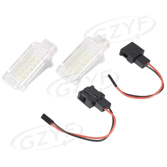 Clear LED License Plate Lights Rear Lamp 2pcs for Audi A3 A6 S4 Q7/A4 A6 Quattro