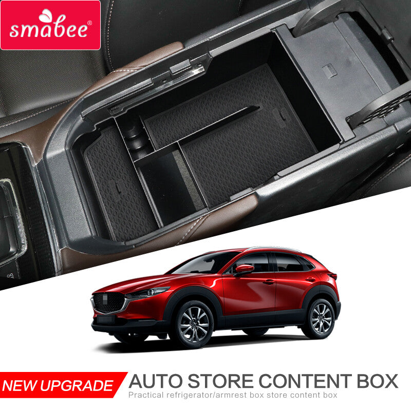 for Mazda CX-30 CX30 2019-2024 Central Armrest Storage Box Tray Organize Black