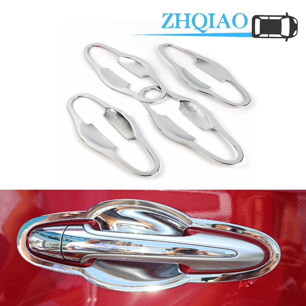 Chrome Door Handle Bowl Cavity Cover Trim Fits for Toyota RAV4 2013-2018