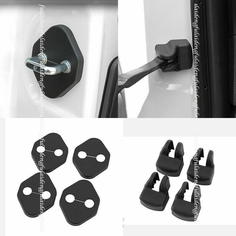 8P for Toyota RAV4 2019-2023 Car Door Lock Cover Protector Limit Door Stop Trims