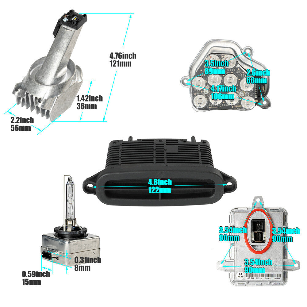 new xenon ballast bulb LED module diode kit for BMW 5' 528i 535i 550i 2011-13