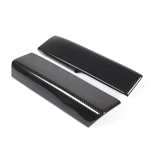 Carbon fiber interior door slat decorative stickers for Corvette C6 2005 - 2013