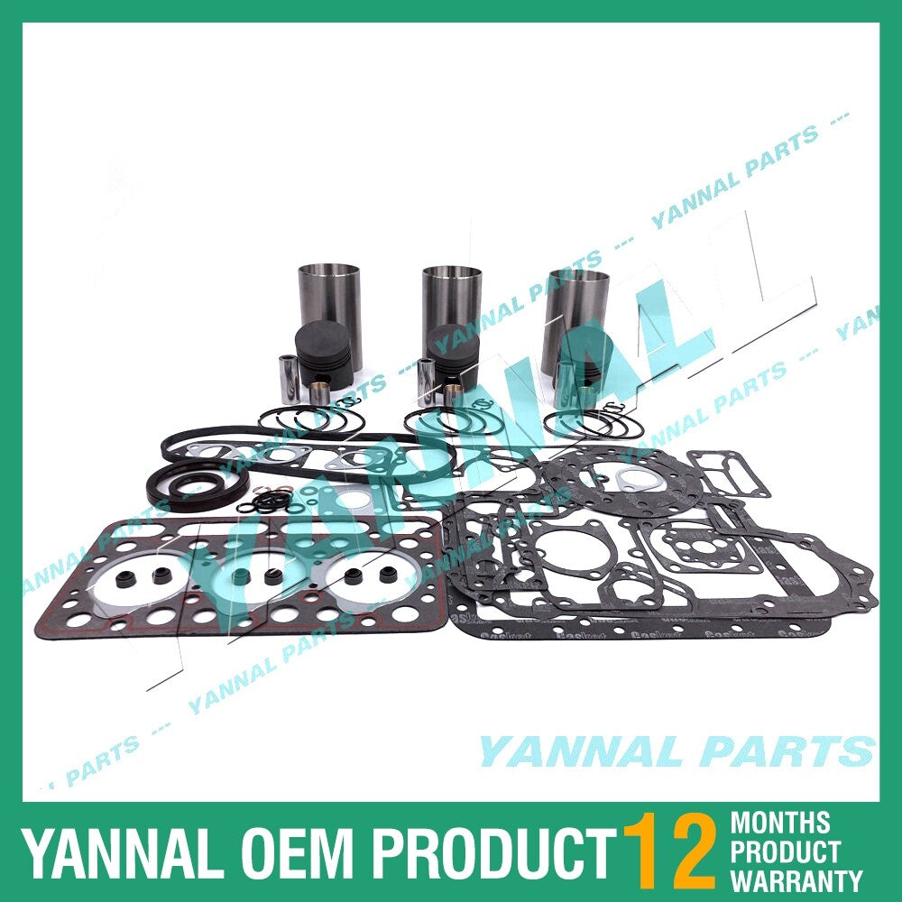 D1102 Overhaul and Reconstruction Kit with Complete Gaskets for Kubota Diesel Engines