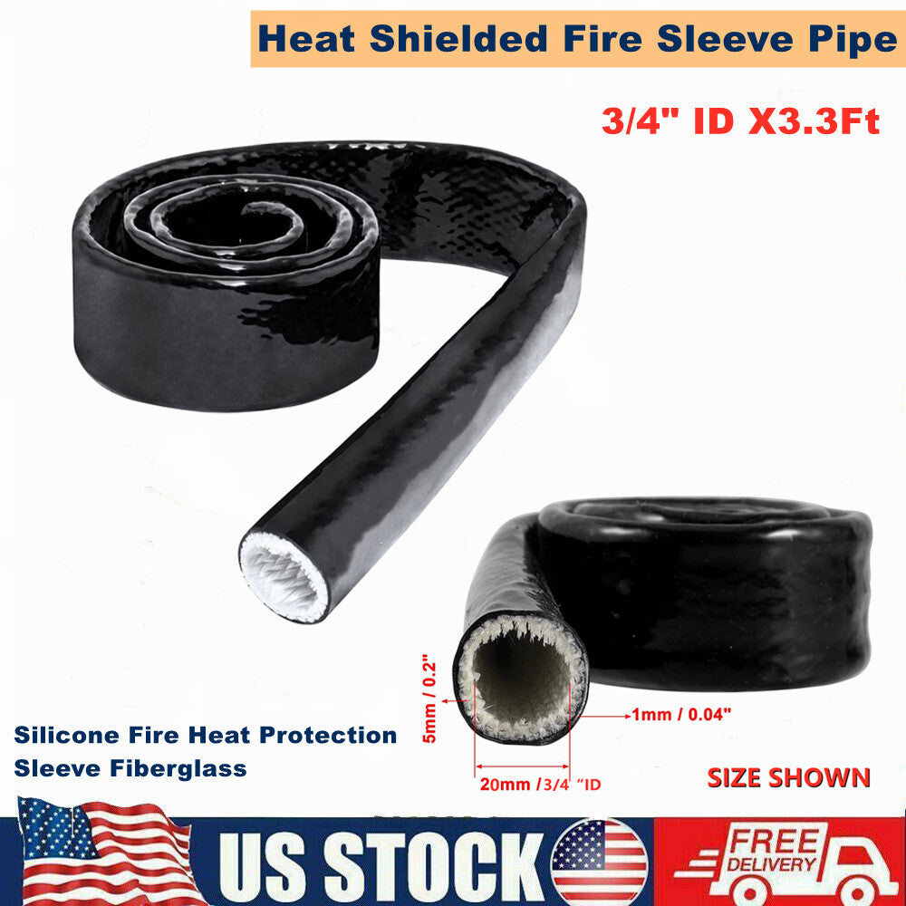 Thermal insulation and fireproof sleeve, silicone fiberglass protective cable sleeve
