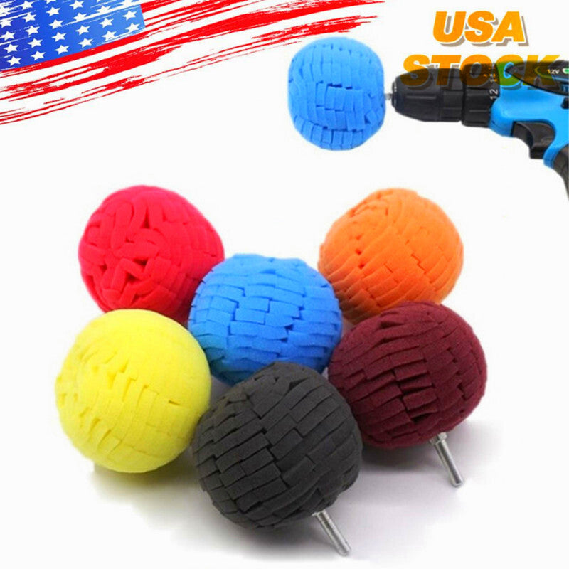 Polishing foam sponge, polishing cone ball cushioning pad, car wheel cleaner