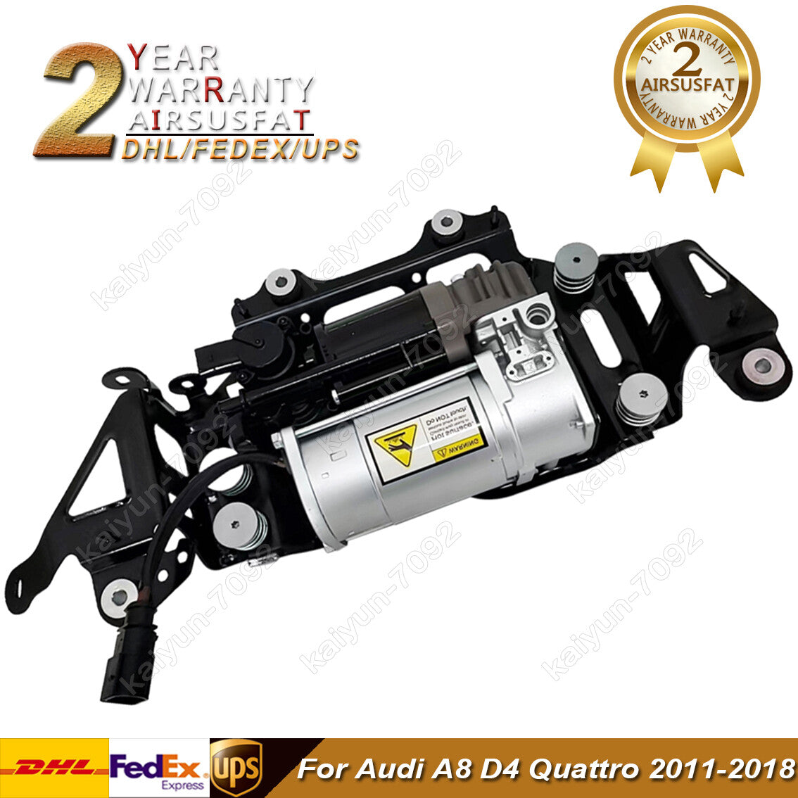 for Audi for A8 D4 for A8 Quattro 2011-2018 Air Suspension Compressor Pump w/Bracket