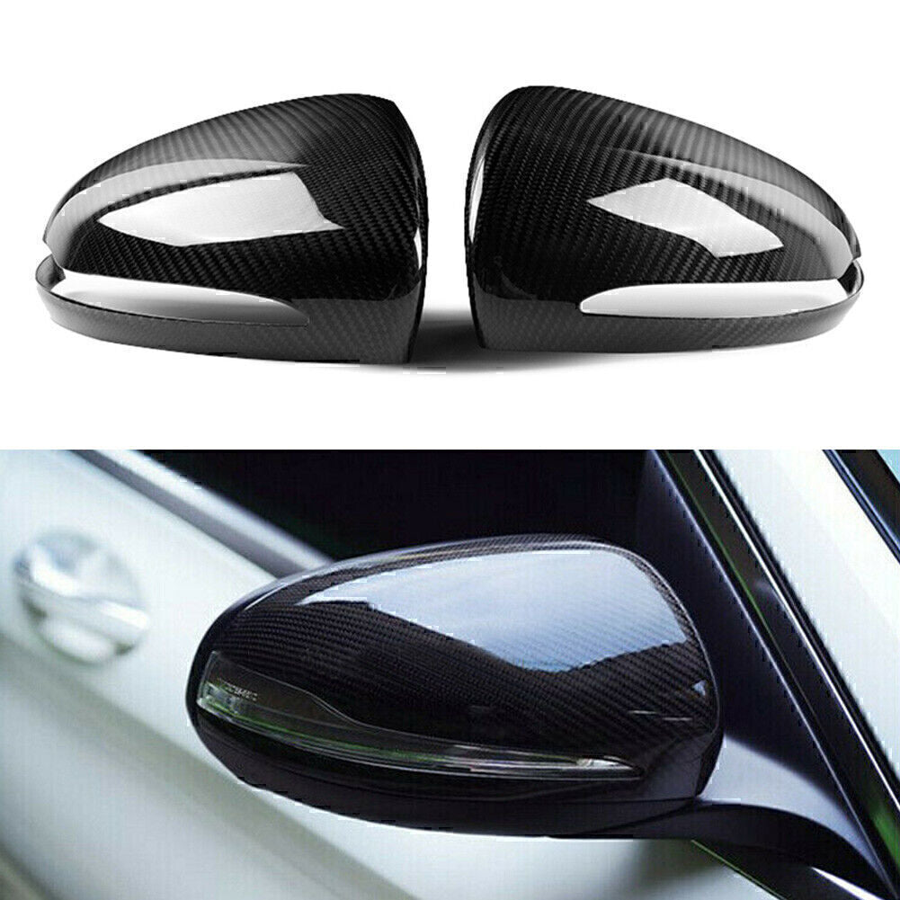 Mirror Cover Caps for MERCEDES BENZ W205 W222 S550 S600 S63 15-19 Carbon Side mo