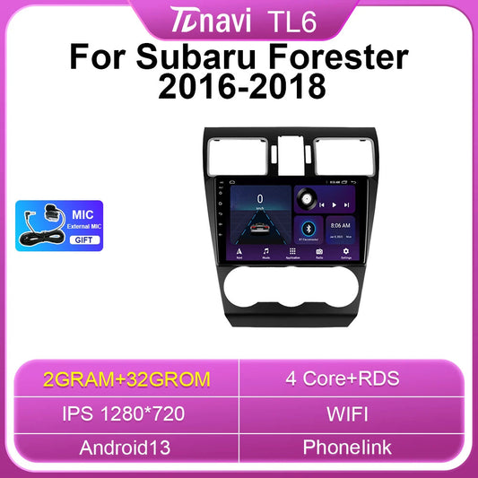 for Subaru for Forester XV WRX 2016-2018 Car Radio Carplay Video Player GPS Screen