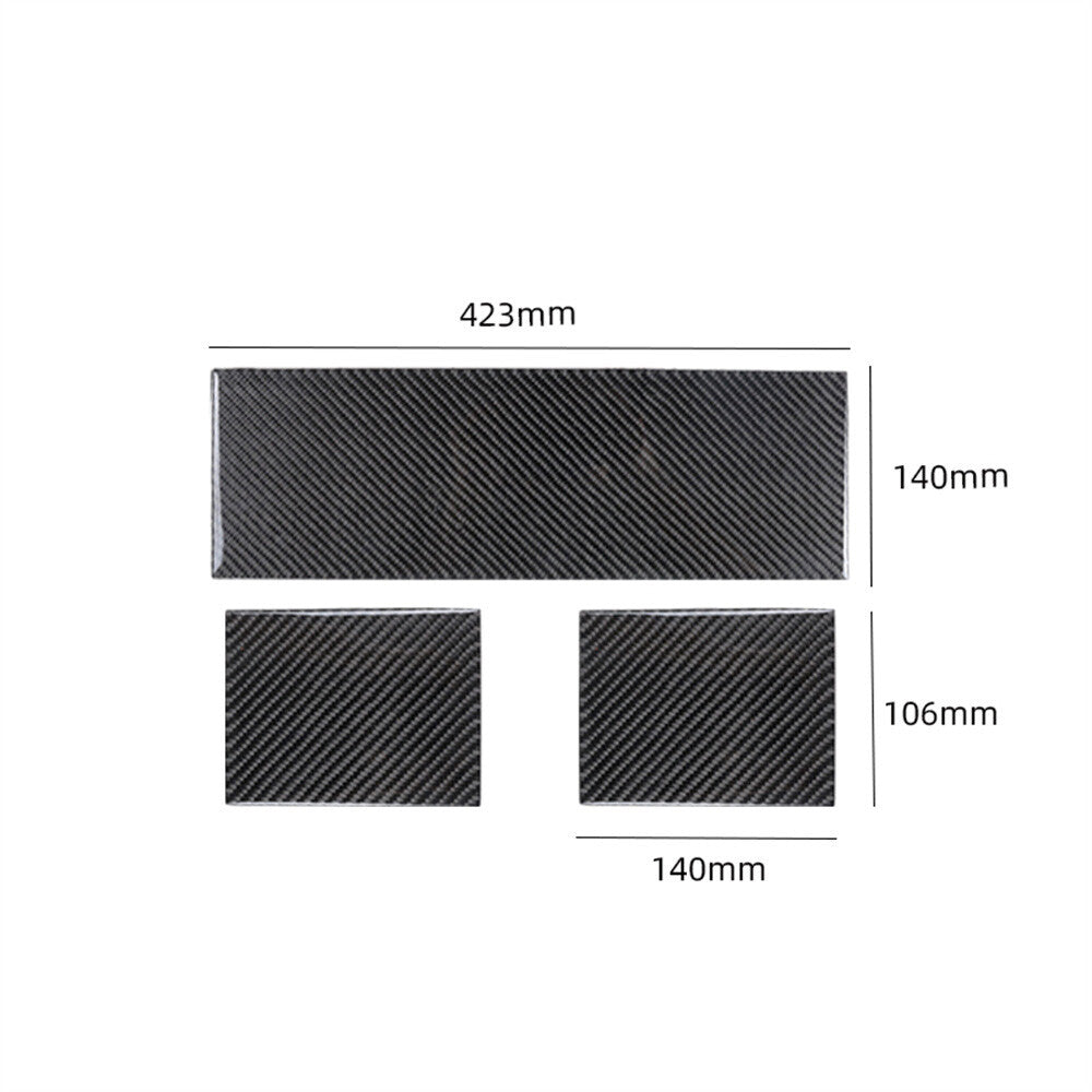 3¡ÁSoft Carbon Fiber for Co -pilot Dashboard Panel Cover For Toyot@ FJ Cruiser 2007-21