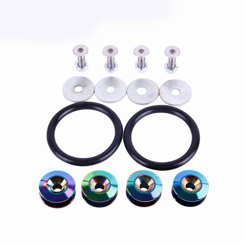 JDM Quick Release Fasteners Car Bumpers Trunk Fender Hatch Lids Kit Neo