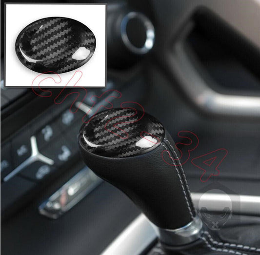 Dry Carbon Central Console Gear Shift Knob Trim for Chevrolet for Corvette C7 14-19
