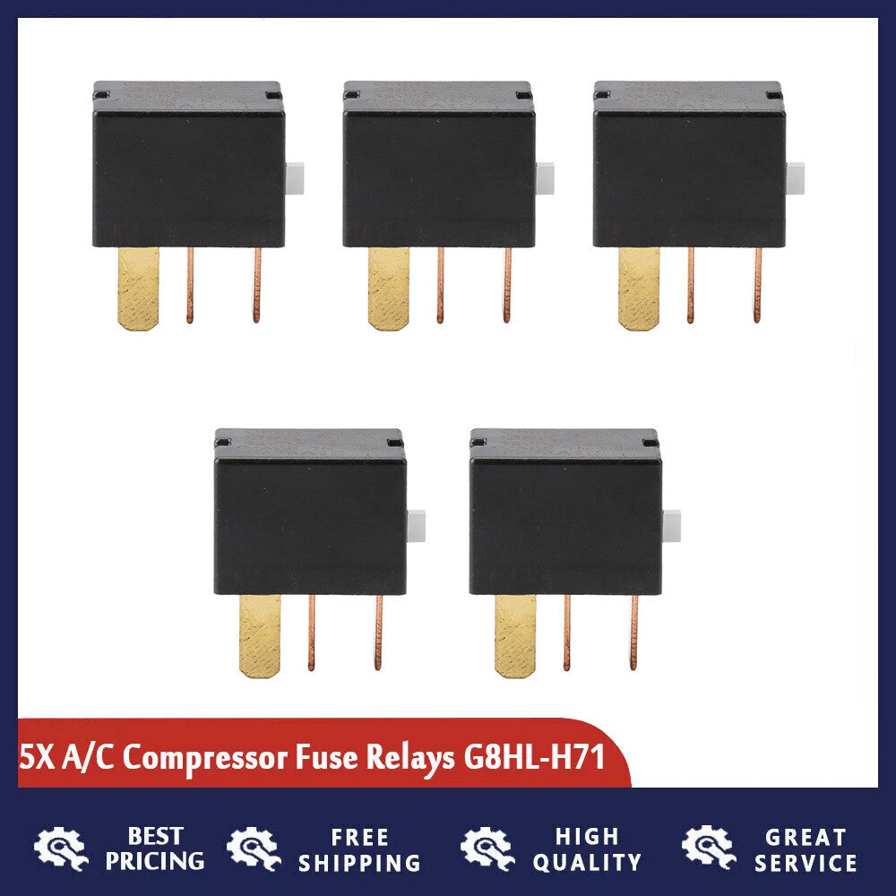 5-piece set of air conditioning compressor clutch relay and starter relay suitable for Honda CR-V for ACURA G8HL-H71