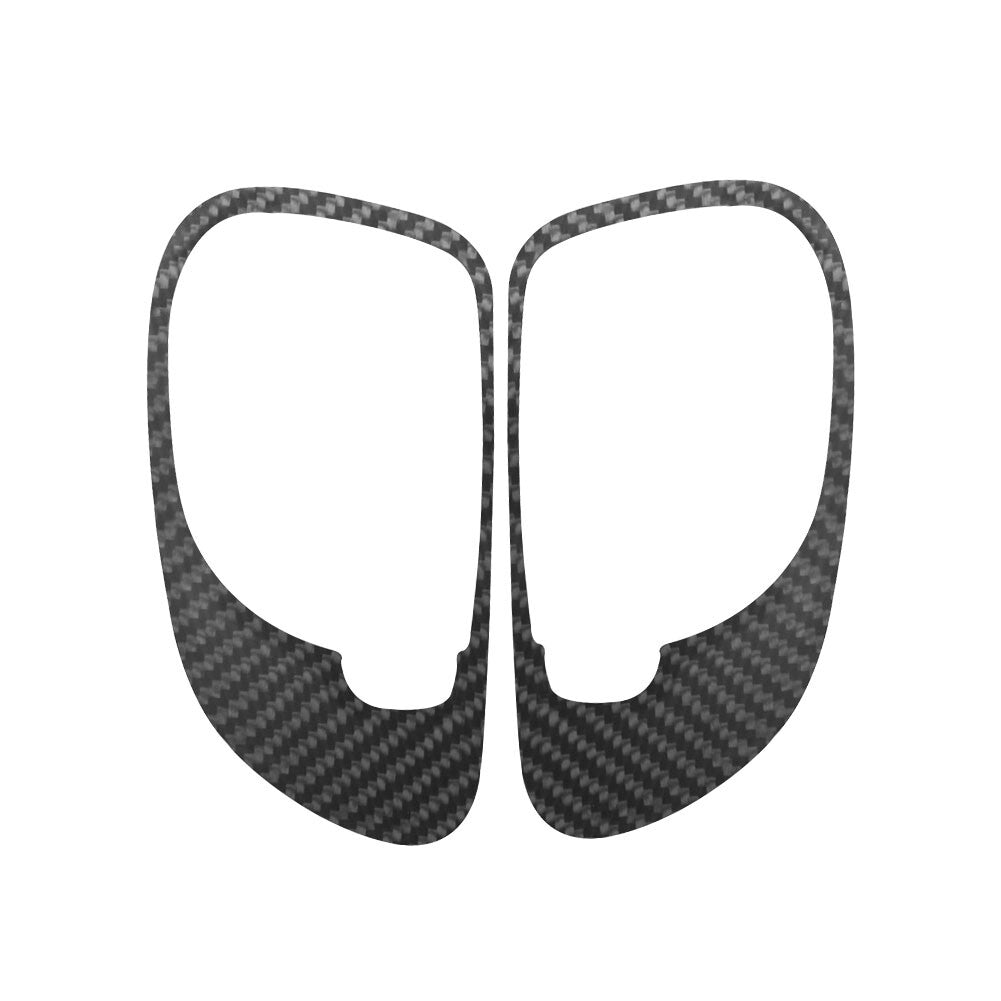 2X Carbon Fiber Front Door Handle Frame Cover Trim for Chrysler 200 2011-2014