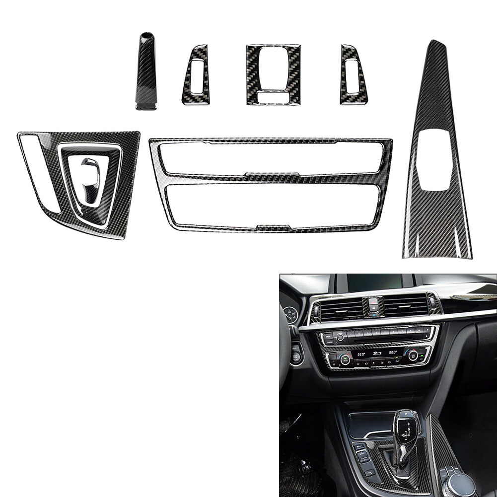 9 Pcs Gear Shift Knob Air Outlet Cover for BMW 3 Series F30 GT F34 2013-2019