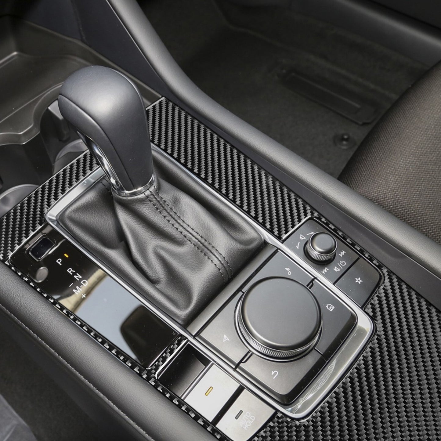 Real Carbon Fiber Console Gear Shift Panel Cover For 2020-2024 for Mazda 3 Axela