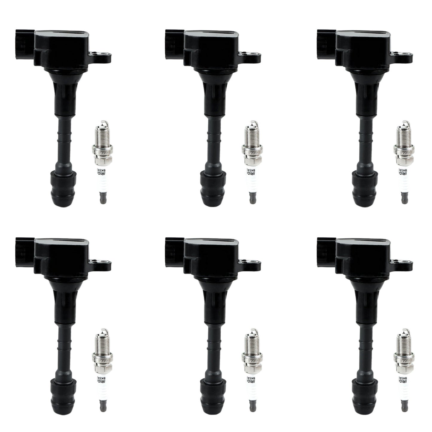 6pcs Ignition Coil + 6pcs Spark Plug for Nissan Frontier Pathfinder Maxima NEW