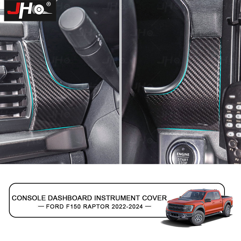 Center Console Dash Meter Panel Frame Cover Trim for Ford F150 2021-2024