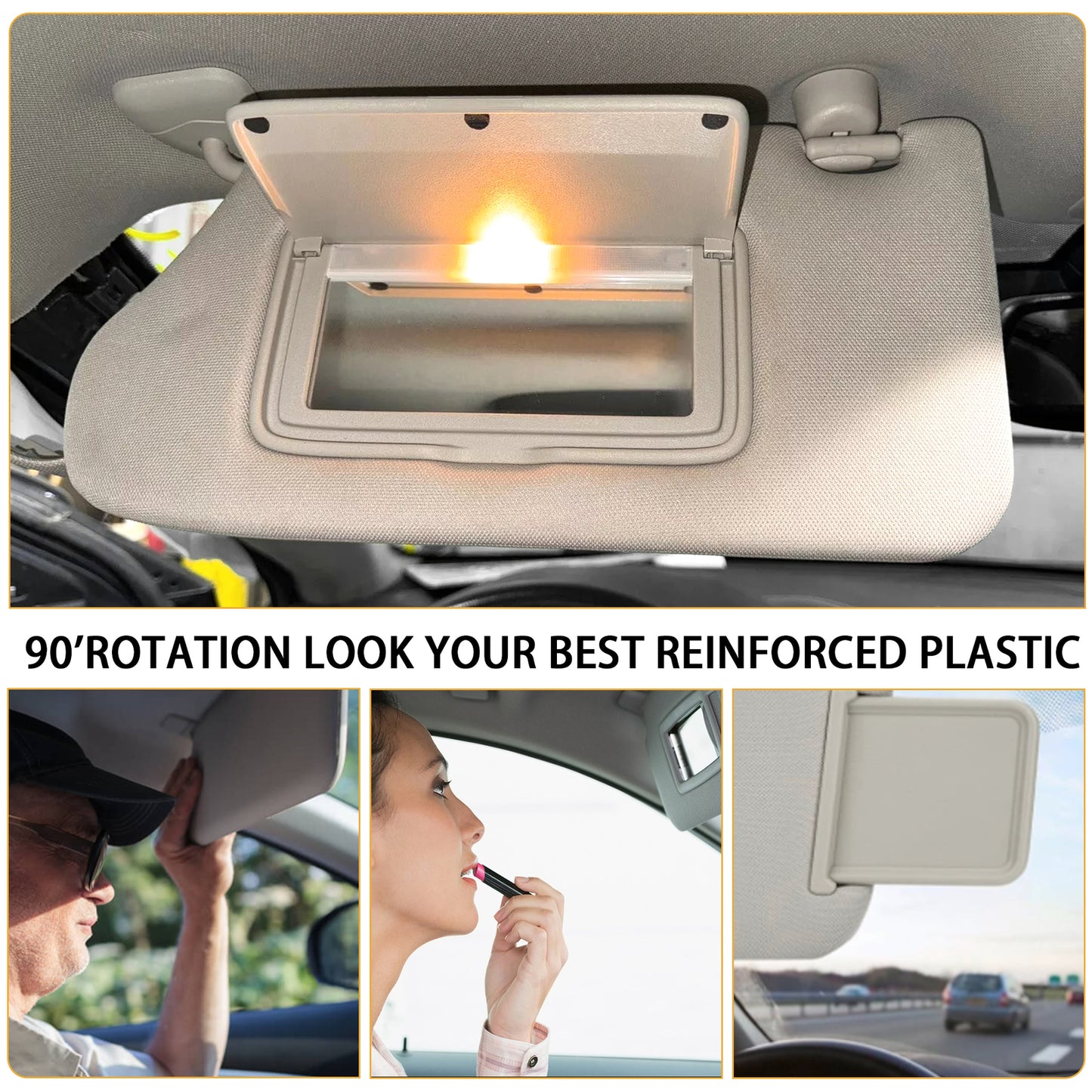 One pack is suitable for 2016-2021 for Nissan Maxima, new, model 964019DE0A, with left-side sun visor and light.