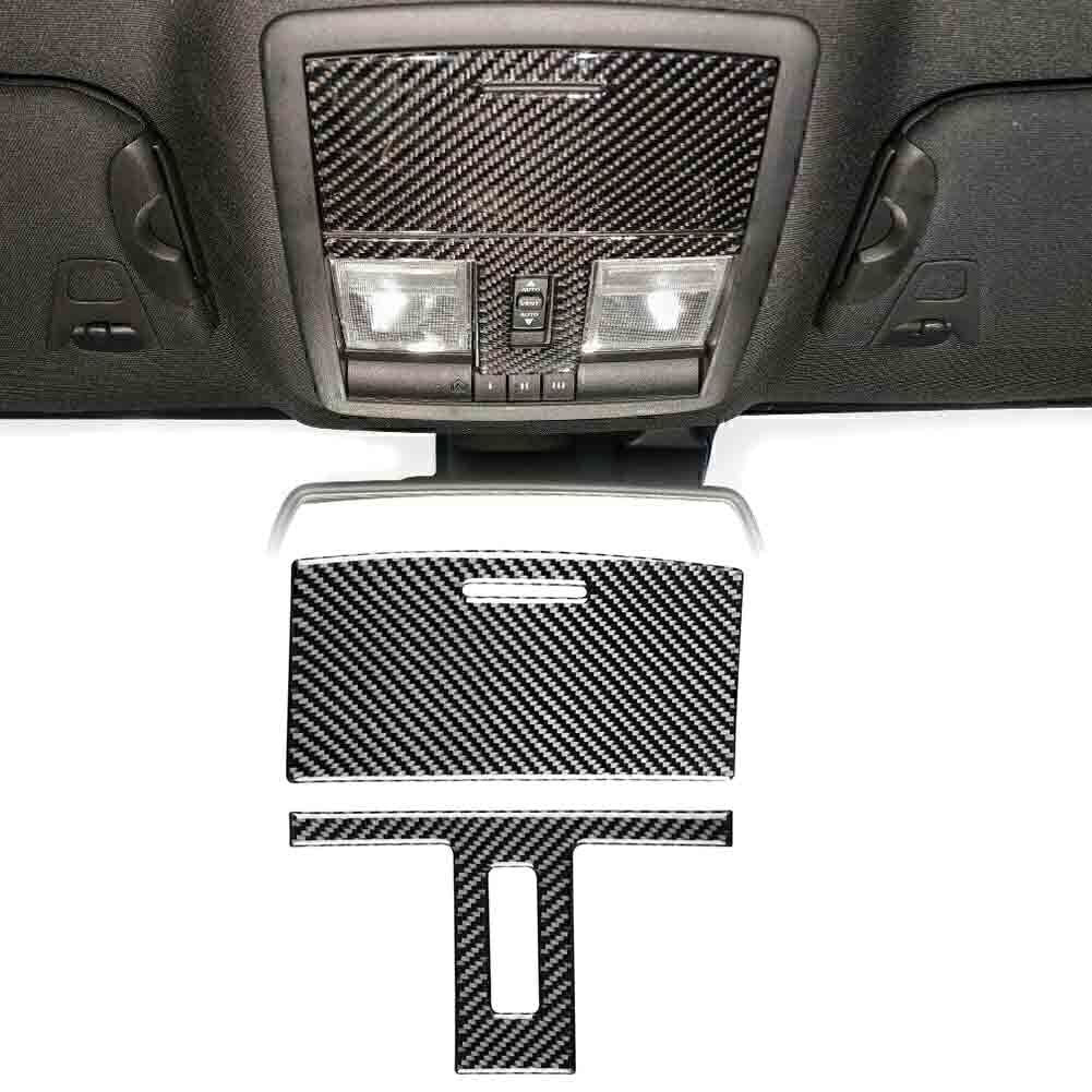 Carbon Fiber Look Reading Light Decor Cover Trim for Dodge for Challenger 2015+ 2021