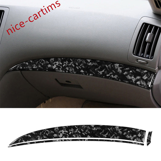 Forged Carbon Dashboard for Co -pilot Panel Trim for Infiniti G37 2007-13 G35 G25 Q60