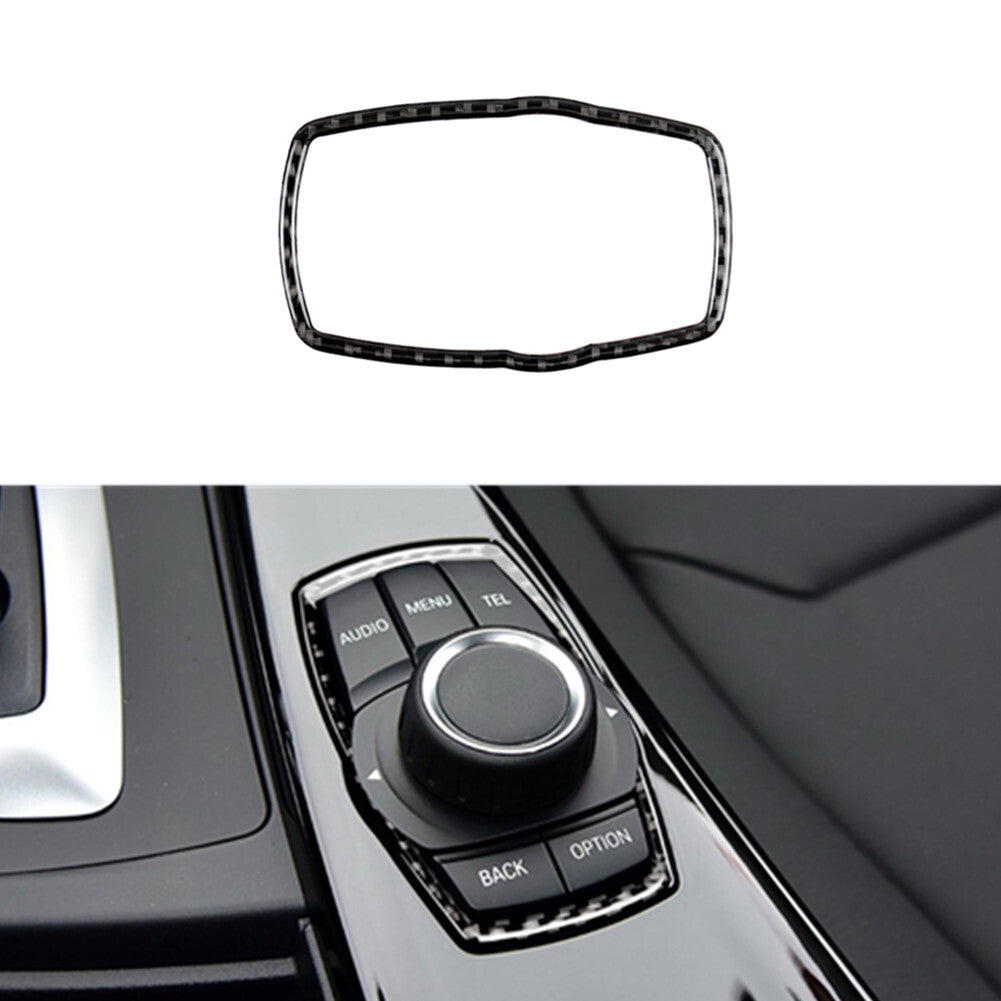 Carbon fiber multimedia frame trim for BMW 3 Series F30 2013-2019