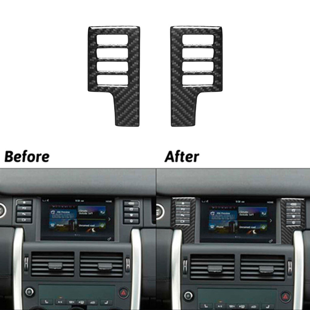 Carbon Fiber Screen Control Panel Trim for Land Rover Discovery Sport 2015-2019