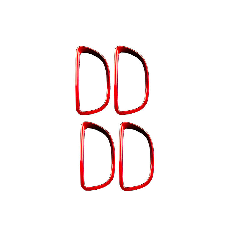 4pcs Fit for Toyota for Corolla 2014-2018 Inner Door Handle Bowl Cover Trim Red ABS