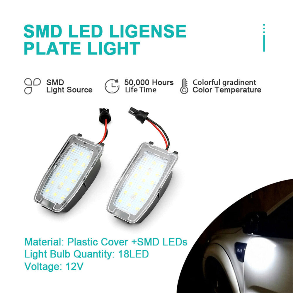2X LED Side Rearview Mirror Puddle Lights for Land Rover Discovery LR2 2008-2015