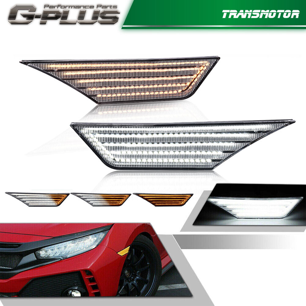 Switchback sequential turn signal LED side marker lights for Honda for Civic lights