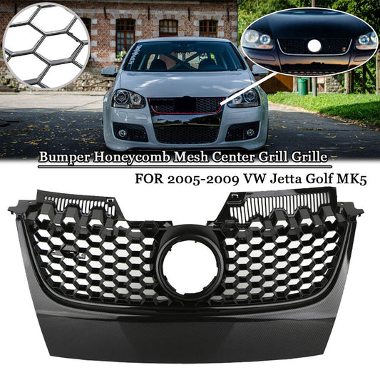 Front Center Bumper Grille Trim Cover Cap For 2005-2009 for VW for Jetta for Golf MK5