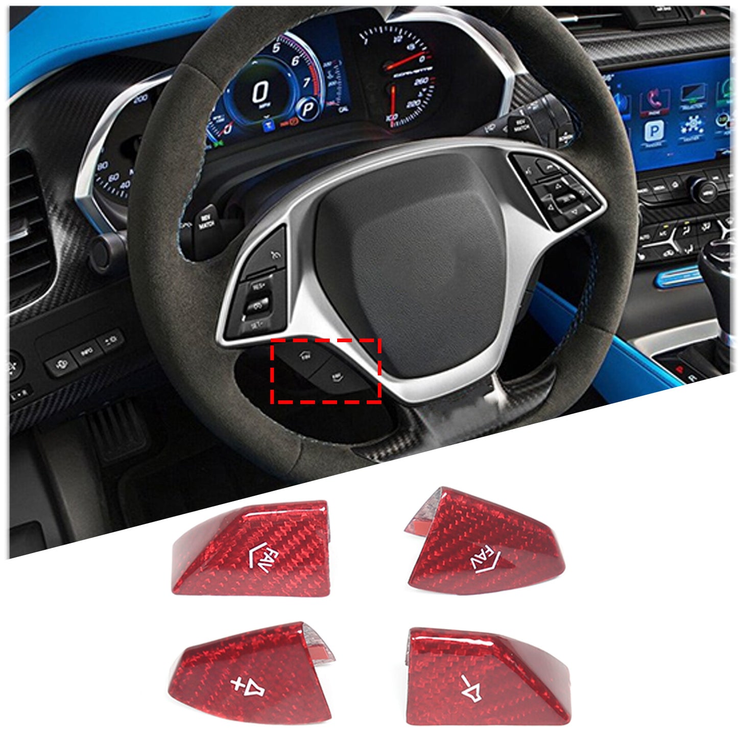 ABS Orange Interior for Seat Adjustment Button Cover Trim for Ford Maverick 2022