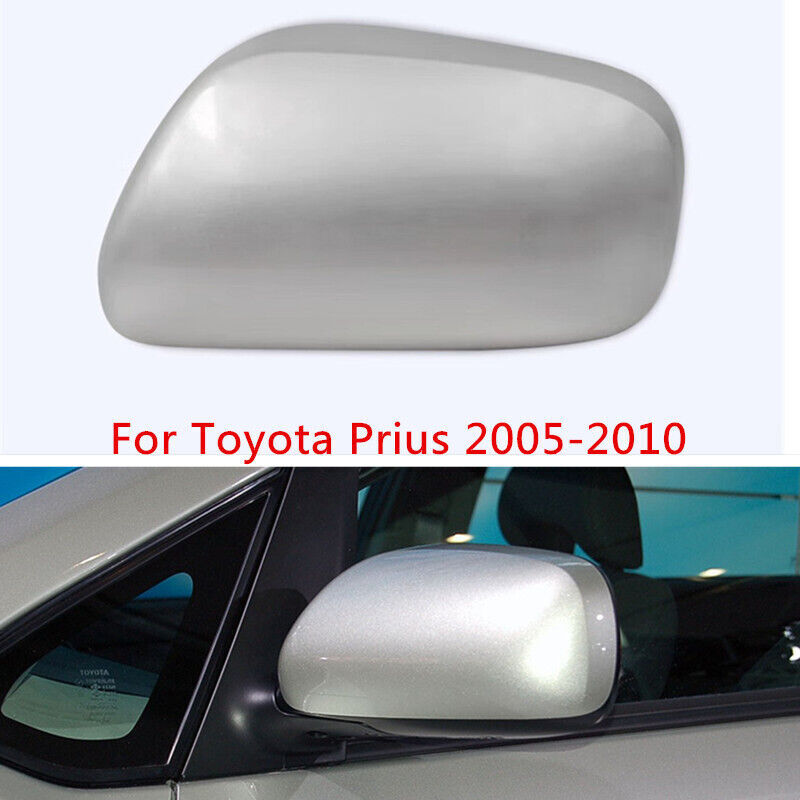 Silver Rearview Mirror Cover Shell Cap Left Side Fit for Toyota Prius 2005-2010