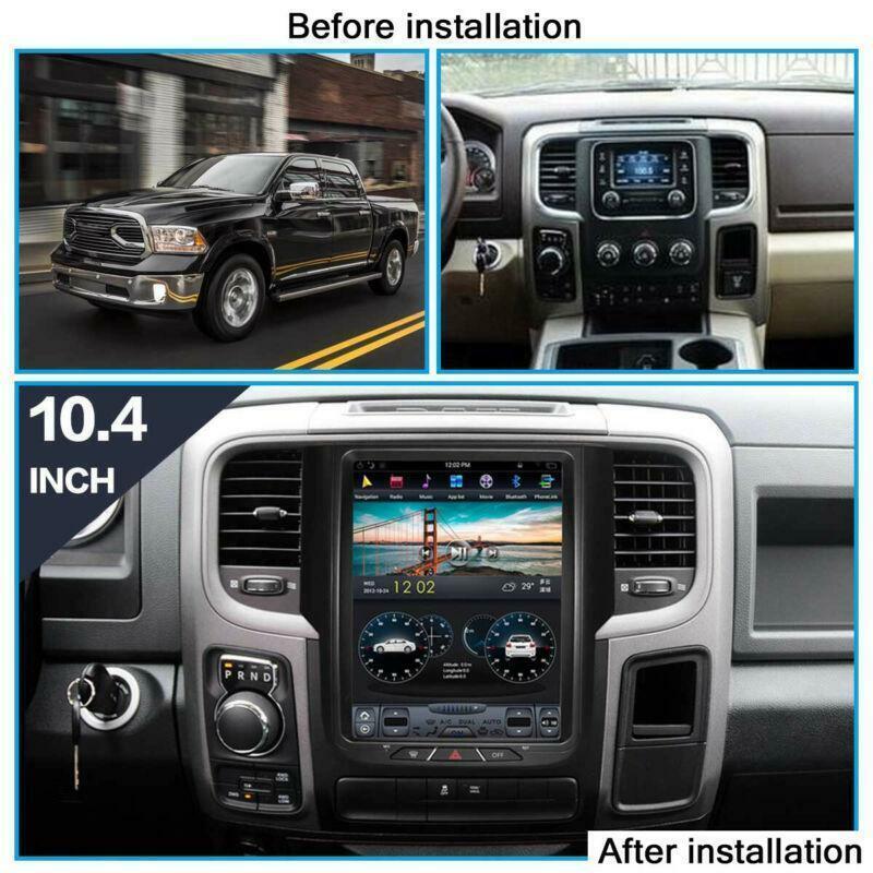 Android 9.0 12-18 Fit for Dodge for RAM 1500 Stereo Radio GPS NAVIGATION 10.4 WiFi