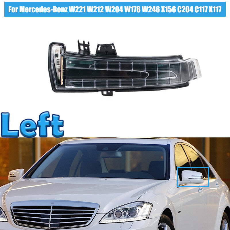 Left Rear View Side Mirror Turn Signal Light Lamp for Mercedes-Benz W221 W212