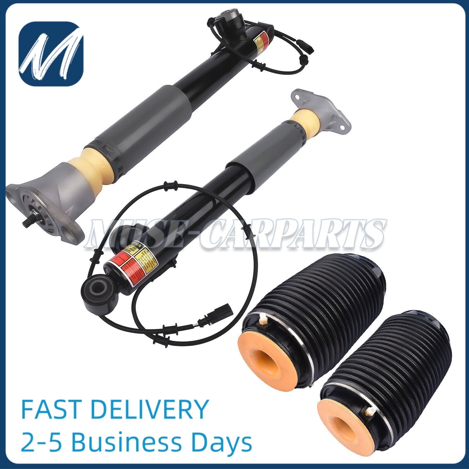 Front LH+RH Shock Strut Assys with electric adjustment, suitable for Lincoln MKT 3.5L DE9Z18124J 2013-19