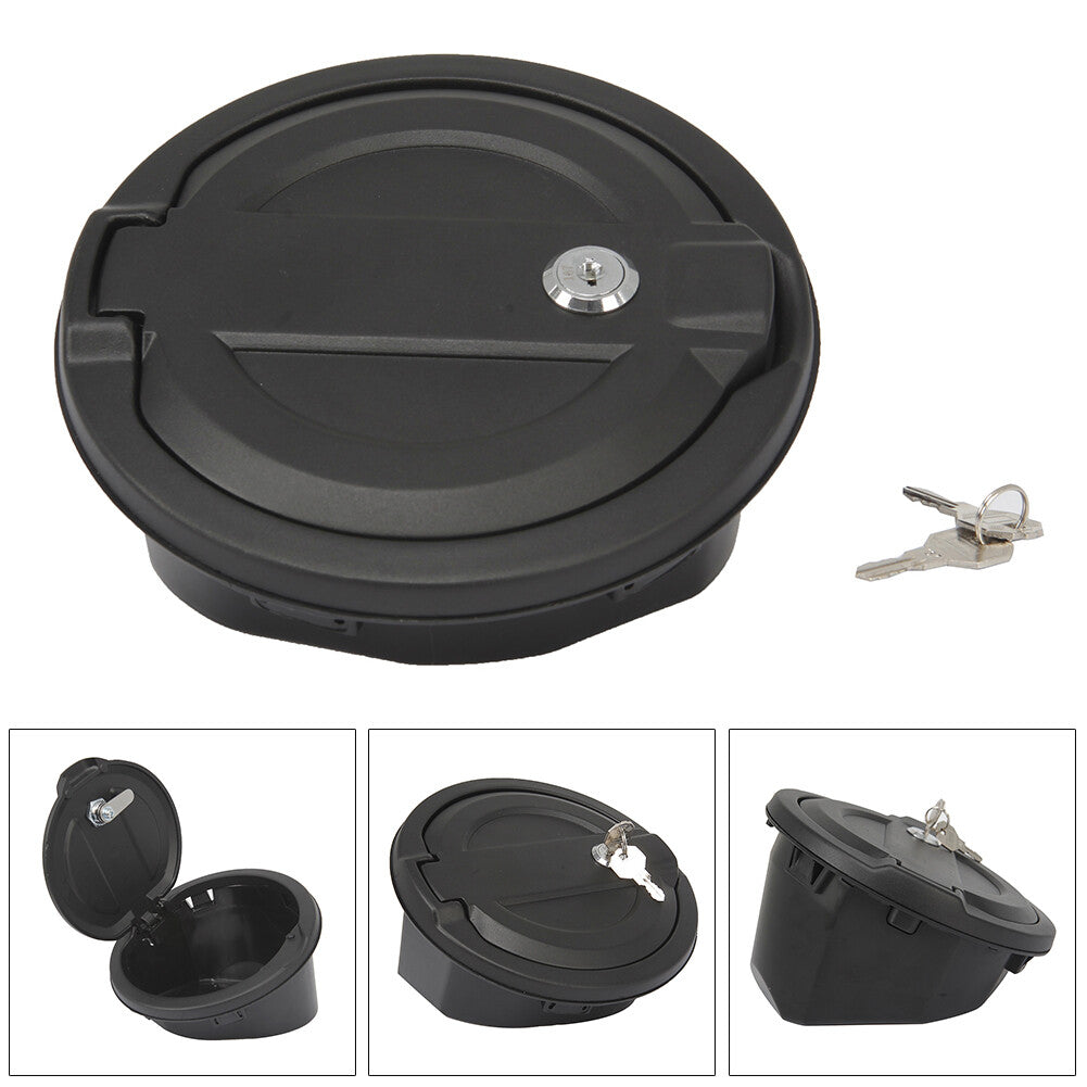 Door Locking Fuel Tank Cover Gas Lid Filler Cap for Jeep for Wrangler JL 2018-2019