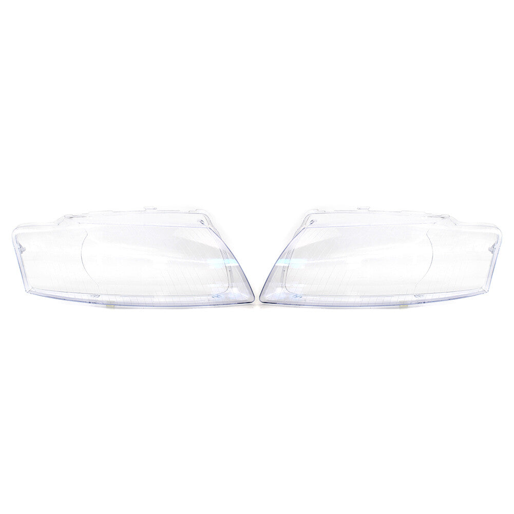 Headlight Lens Cover Headlamp Shell Pair for Audi for A8 D3 2005-2010 Transparent