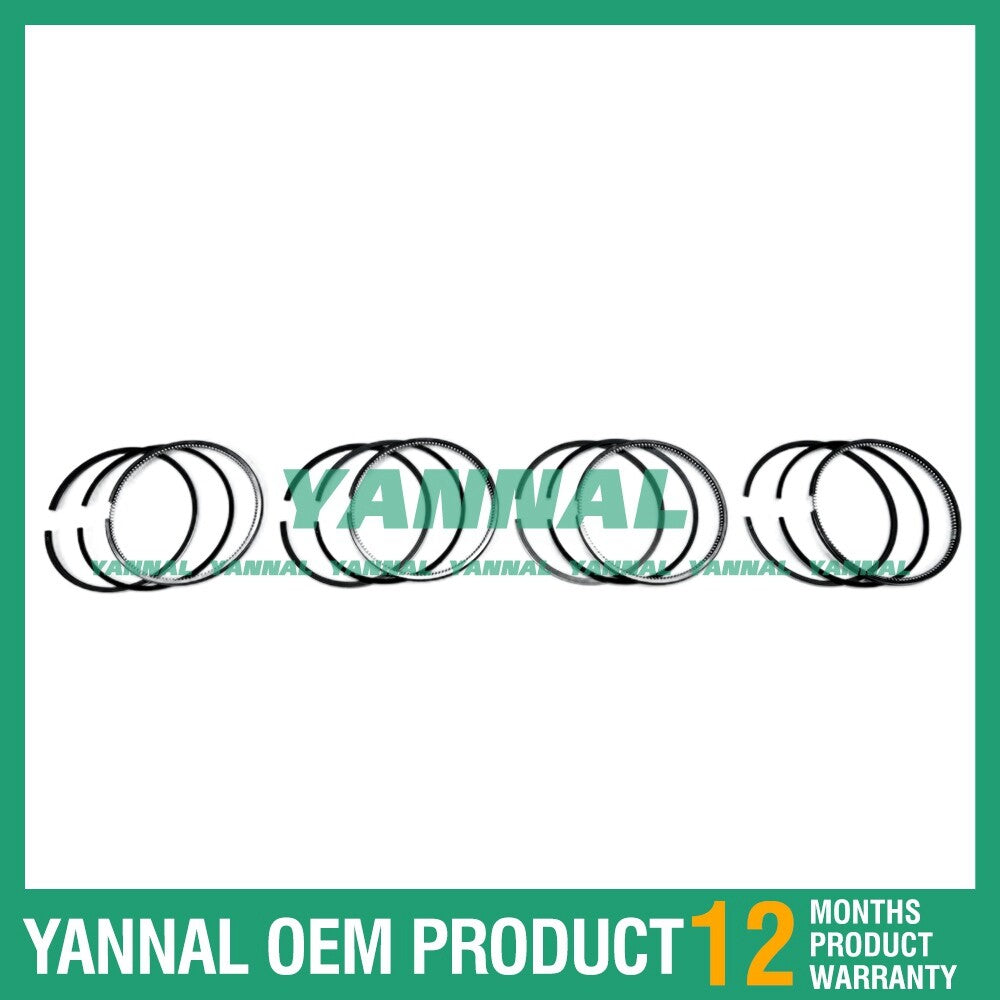 4-piece V2203 piston ring set STD for Kubota KL415 T430 B300B B300 skid steer loaders.