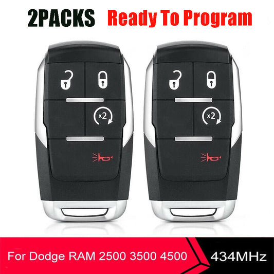 Compatible with 2019-2021 for Dodge for Ram pickups 2500 3500 4500 5500 for Smart Remote Control Keychain GQ4-76T