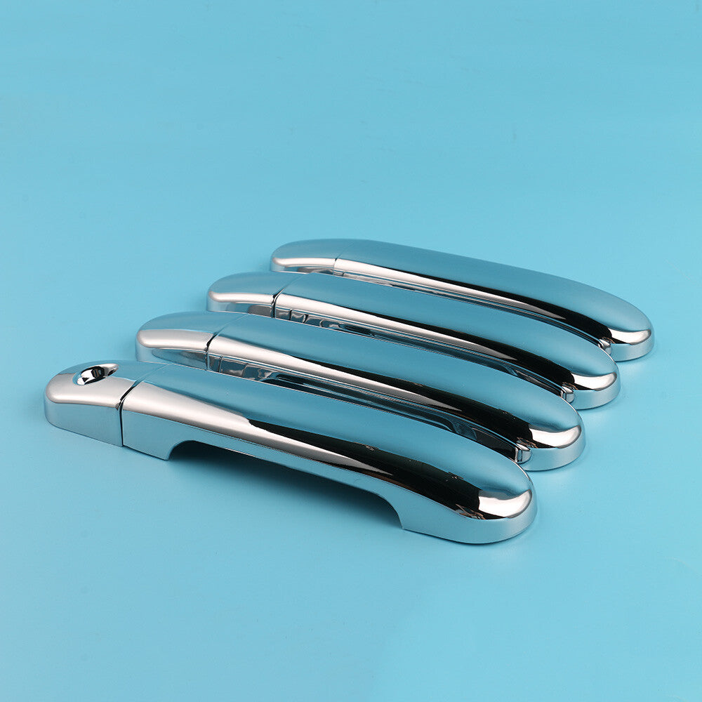4x For Versa Tiida Latio 2007-2012 Livina 2009-13 Chrome Door Handle Cover Trim
