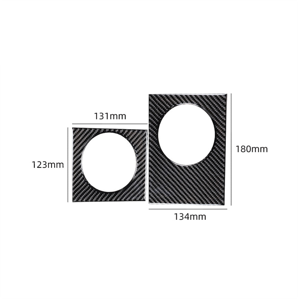 2¡ÁSoft Carbon Fiber Side Air Vent Outlet Panel Cover for Ford F150 FX4 2004-2008