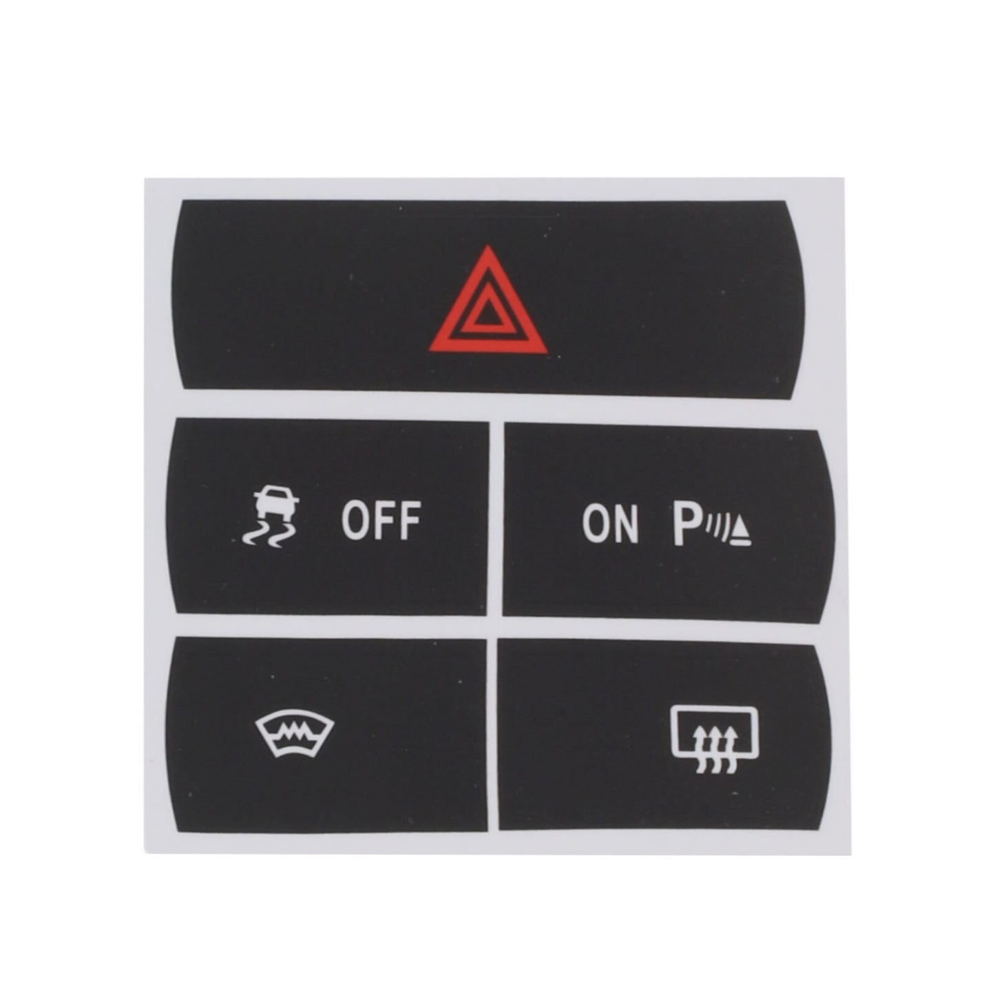 Set of stickers to repair the Hazard button defroster and for Ford for S-Max