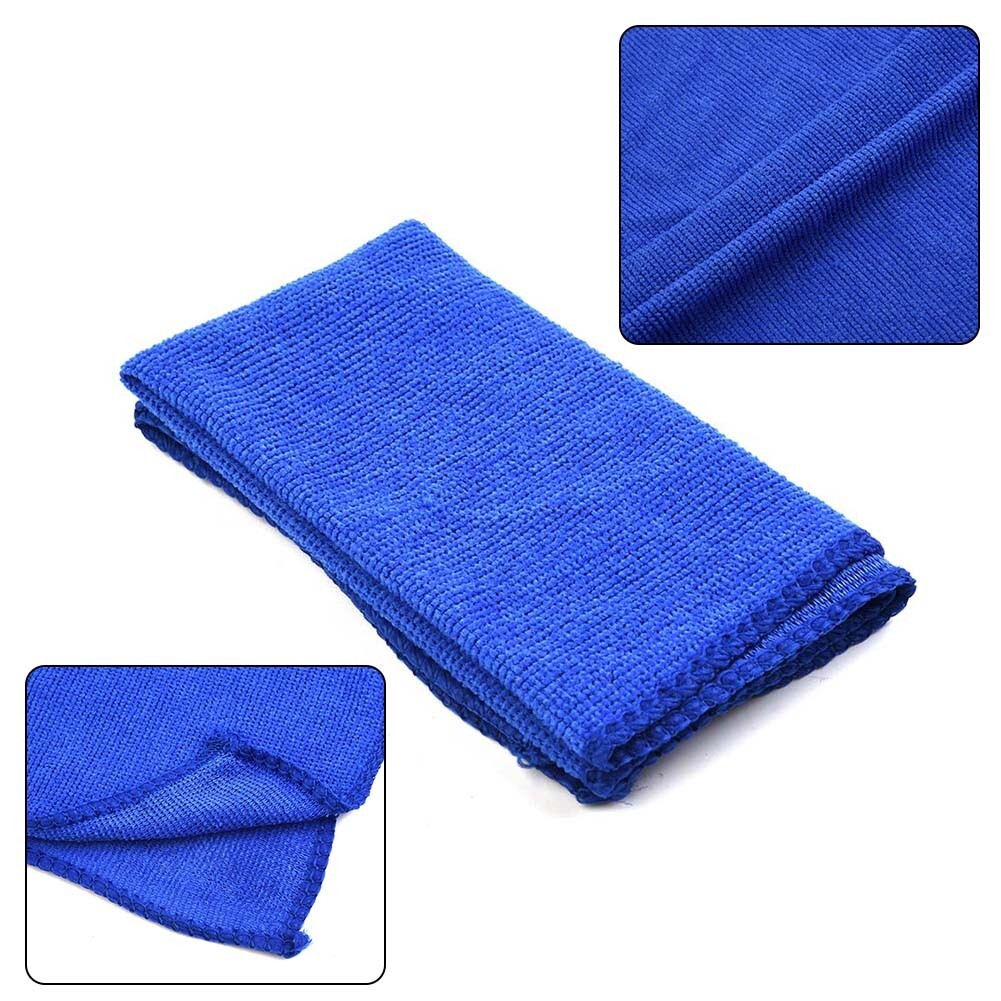 Quick-drying and mint microfiber towels for kitchen, car, and home use, blue, 3030cm.