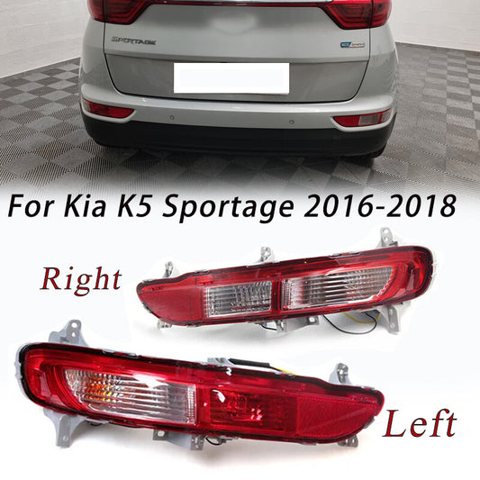 1 pair of LED rear bumper taillights suitable for Kia K5 Sportage 2016, 2017, and 2018.
