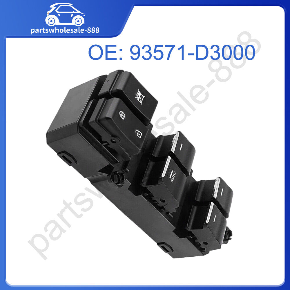 Automatic 93571-D3000 LHD main power window switch for Hyundai for Tucson 2016-2018